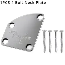 4 BOLT CONTOURED NECK PLATE FOR FENDER EL GUITAR STRATOCASTER TELECASTER