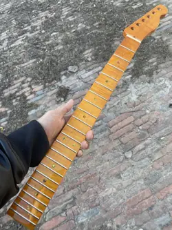 22 FRET TELE ELECTRIC GUITAR NECK FOR FENDER TL REPLACEMENT GLOSS  YELLOW