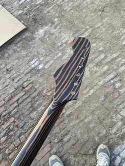 FENDER  STRAT REPLACEMENT 22FRETS ST ZEBRAWOOD GLOSS ELECTRIC GUITAR NECK