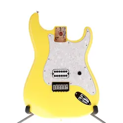 FENDER TOM DELONGE STRATOCASTER BODY GRAFFITI YELLOW FINISH