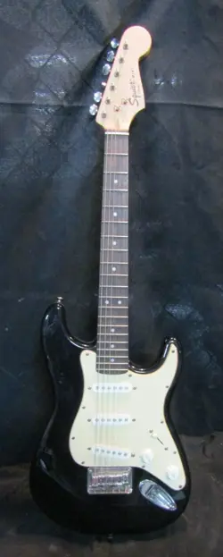 SQUIER MINI STRATOCASTER ELECTRIC GUITAR BY FENDER (TESTED)