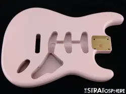 NEW REPLACEMENT BODY FOR FENDER STRATOCASTER STRAT, ALDER, SHELL PINK