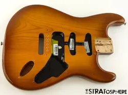 AMERICAN PERFORMER FENDER STRATOCASTER STRAT BODY USA ALDER,  HONEY BURST
