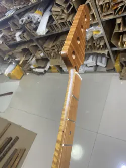 ROASTED FLAME MAPLE 21 FRETS NECK ELECTRIC BASS NECK 4-STRING FENDER-JB MATTE