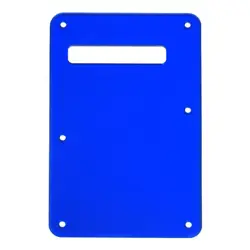 BLUE MIRROR TREM COVER TREMOLO BACK PLATE FOR FENDER STRAT GUITAR REPLACEMENT