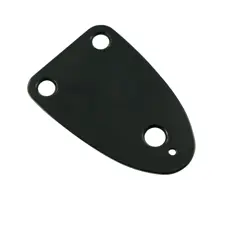 FENDER SIZE 3 HOLE NECK PLATE FITS 3 HOLE STRAT, TELE, P BASS & JAZZ BASS BLACK