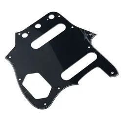 3 PLY ELECTRIC GUITAR PICKGUARD FOR FENDER JAGUAR JAG PARTS REPLACEMENT BLACK