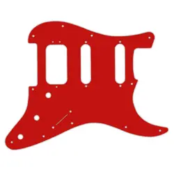 PICKGUARD FOR FENDER AMERICAN DELUXE STRATOCASTER RED