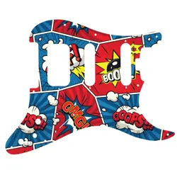 PICKGUARD FOR FENDER AMERICAN ELITE STRATOCASTER HSS COMIC BOOK