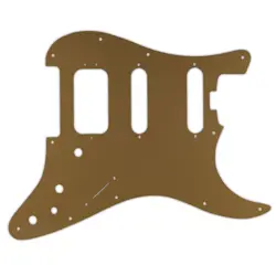 PICKGUARD FOR FENDER AMERICAN ELITE STRATOCASTER HSS GOLD/CLEAR/GOLD