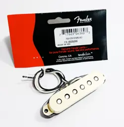 GENUINE FENDER STRATOCASTER VINTAGE NOISELESS NECK/MIDDLE PICKUP - AGED WHITE