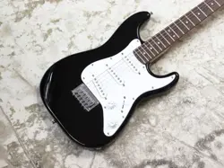 SQUIER BY FENDER MINI STRATOCASTER USED ROSEWOOD FINGERBOARD BLACK