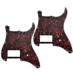 2 PCS ELECTRIC GUITAR ONE HUMBUCKER PICKGUARD FOR FENDER STRAT TORTOISE SHELL