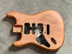 LEFTY FENDER AMERICAN STANDARD ROASTED PINE STRATOCASTER GUITAR BODY 3 LB 4 OZ