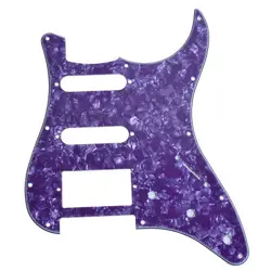 ELECTRIC GUITAR PICKGUARD SSH FOR FENDER STRATOCASTER STRAT PURPLE PEARL 4 PLY
