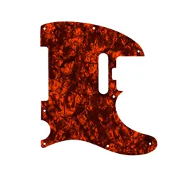 CUSTOM PICKGUARD FENDER AMERICAN ELITE TELECASTER ORANGE PEARL/WHITE/BLACK/WHITE
