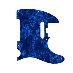 CUSTOM PICKGUARD FENDER AMERICAN ELITE TELECASTER BLUE PEARL/WHITE/BLACK/WHITE