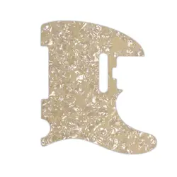 CUSTOM PICKGUARD FENDER AMERICAN ELITE TELECASTER CREAM PEARL/WHITE/BLACK/WHITE