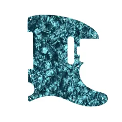 CUSTOM PICKGUARD FENDER AMERICAN ELITE TELECASTER AQUA PEARL/WHITE/BLACK/WHITE