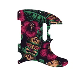 CUSTOM PICKGUARD FENDER AMERICAN ELITE TELECASTER ALOHA TIKI