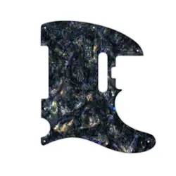 CUSTOM PICKGUARD FENDER AMERICAN ELITE TELECASTER BLACK ABALONE