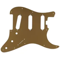 PICKGUARD FOR FENDER AMERICAN ELITE STRATOCASTER SSS GOLD/CLEAR/GOLD