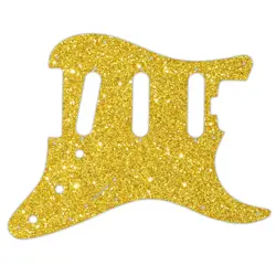 PICKGUARD FOR FENDER AMERICAN ELITE STRATOCASTER SSS GOLD SPARKLE