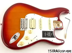 FENDER PLAYER II STRATOCASTER STRAT HSS LOADED BODY ASH AGED CHERRY BURST