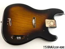 FENDER AV II AMERICAN VINTAGE 1954 PRECISION P BASS BODY, 54 ASH SUNBURST 2TS