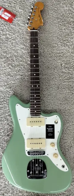 FENDER PLAYER II JAZZMASTER ELECTRIC GUITAR, ROSEWOOD FINGERBOARD, BIRCH GREEN B