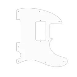 PICKGUARD FOR FENDER TELECASTER WITH HUMBUCKER MIM & USA WHITE/BLACK/WHITE