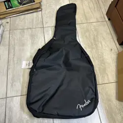 FENDER ACOUSTIC GUITAR PADDED SOFT BLACK GIG BAG WITH POCKET 43X18”
