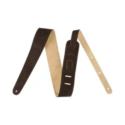NEW FENDER REVERSIBLE SUEDE STRAP - BROWN/TAN