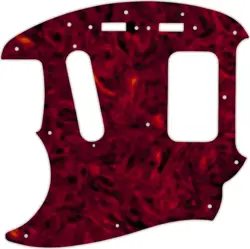 WD CUSTOM PICKGUARD FOR LEFT HAND FENDER KURT COBAIN MUSTANG #05T TORTOISE SH...