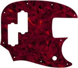 WD CUSTOM PICKGUARD FOR FENDER SHORT SCALE MUSTANG BASS PJ #05T TORTOISE SHEL...