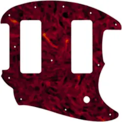 WD CUSTOM PICKGUARD FOR FENDER OFFSET SERIES MUSTANG #05T TORTOISE SHELL SOLI...