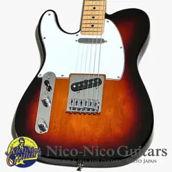 FENDER MEXICO 2022 PLAYER TELECASTER LEFT HAND SUNBURST MAPLE ELECTRIC GUITAR