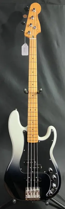 FENDER PLAYER PLUS PRECISION BASS 4-STRING BASS GUITAR SILVER SMOKE FINISH