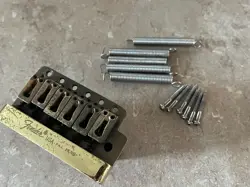 1980 FENDER THE STRAT STRATOCASTER GUITAR TREMOLO BRIDGE GOLD