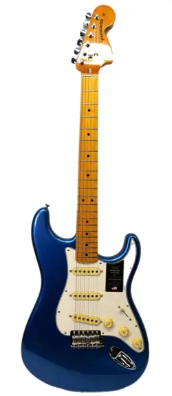 FENDER AMERICAN VINTAGE II 1973 STRATOCASTER ELECTRIC GUITAR BLUE WITH SOFT CASE