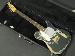 FENDER JOE STRUMMER TELECASTER USED 2007 ALDER BODY BLACK W/HARD CASE