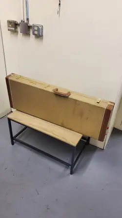 TWEED WOODEN ELECTRIC GUITAR CASE  FOR FENDER STRAT TELE ROAD RUNNER 