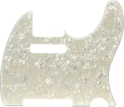 FENDER TELECASTER 8-HOLE PICKGUARD - AGED WHITE MOTO REPLACEMENT PART