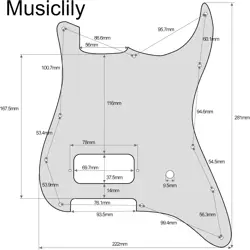 PICKGUARD 4PLY WHITE