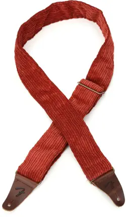 FENDER 2-INCH CORDUROY STRAP - ANTIQUE CHERRY