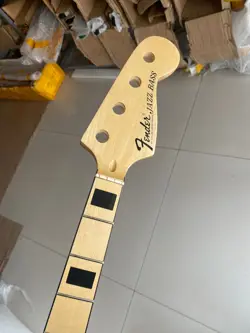 MAPLE JAZZ BASS GUITAR NECK 20 FRET MAPLE FINGERBOARD INLAY FENDER-JB 34INCHES