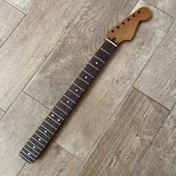 22 FRET ROASTED MAPLE STRAT ELECTRIC GUITAR NECK ROSEWOOD FRETBOARD FOR FENDER