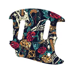 PICKGUARD FENDER 2017-PRESENT CLASSIC STYLE MUSTANG TATTOO FLASH