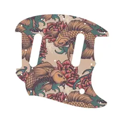 PICKGUARD FENDER 2017-PRESENT CLASSIC STYLE MUSTANG KOI TATTOO