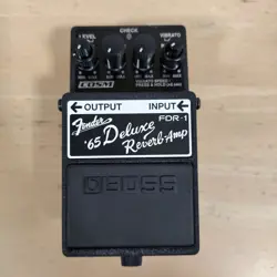 BOSS FDR-1 FENDER '65 REVERB GUITAR PEDAL TESTED